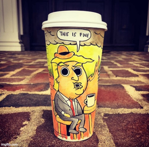 This is fine (trump) | image tagged in this is fine trump | made w/ Imgflip meme maker