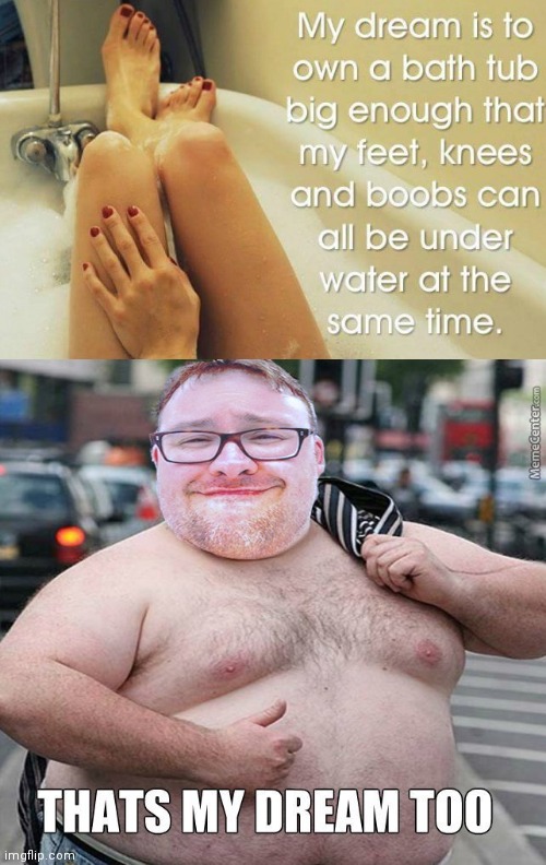 Mike stuchbery needs bigger bath | image tagged in mike stuchbery | made w/ Imgflip meme maker