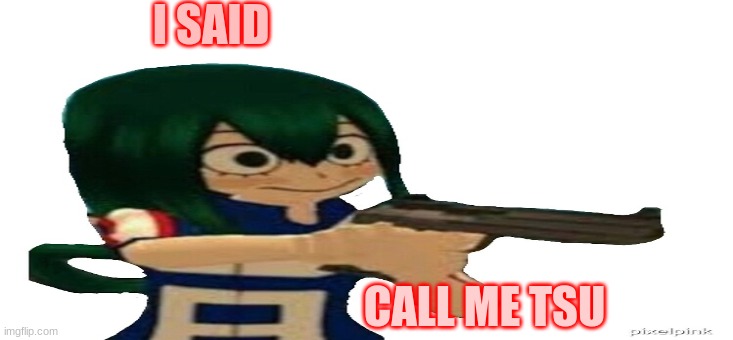 you do not listen | I SAID; CALL ME TSU | image tagged in my hero academia | made w/ Imgflip meme maker