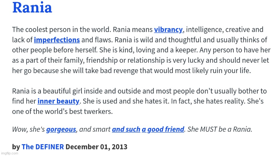 1. This is really incorrect lmfao- 2. Rania is a good twerker- BITCH I NEVER TRIED TWERKING TF- | made w/ Imgflip meme maker