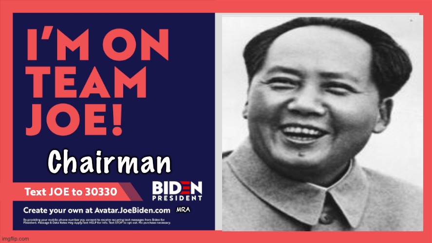 I'm On Team Joe Biden | Chairman; MRA | image tagged in i'm on team joe biden | made w/ Imgflip meme maker