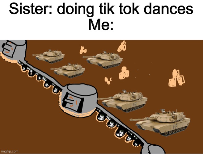 Please join my Troop. It’s free, and I you’d like, you can keep the skin, but add a green beret. | Sister: doing tik tok dances
Me: | image tagged in minecraft battle | made w/ Imgflip meme maker