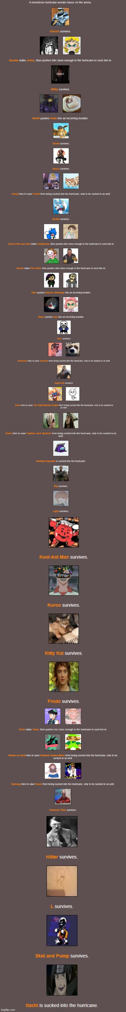 gtg offline for half an hour, but we lost HALF THE CAST AND ITS NOT EVEN BEEN A FULL DAY | made w/ Imgflip meme maker