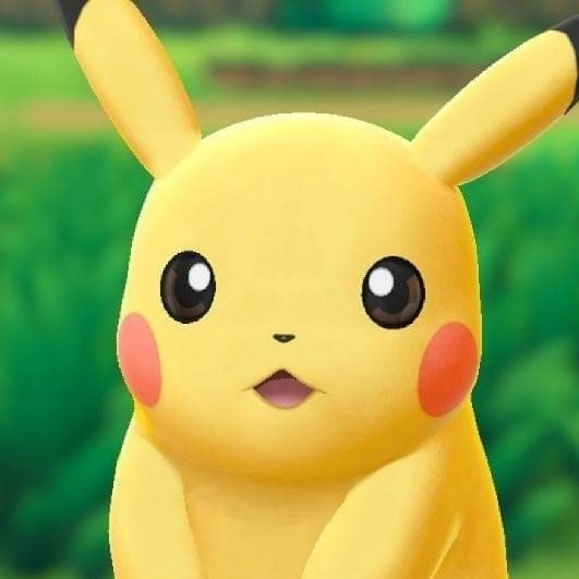 portrait of surprised pikachu meme with big gleaming