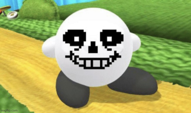 why did i find this so funny? | image tagged in memes,funny,sans,undertale,kirby,lol | made w/ Imgflip meme maker