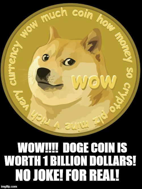 Doge Coin Is Really Worth Billions Now! Thanks REDDIT! | image tagged in doge | made w/ Imgflip meme maker