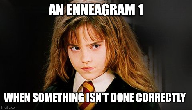 Enneagram 1 | AN ENNEAGRAM 1; WHEN SOMETHING ISN’T DONE CORRECTLY | image tagged in harry potter memes | made w/ Imgflip meme maker