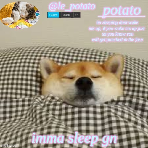 gn | imma sleep gn | made w/ Imgflip meme maker