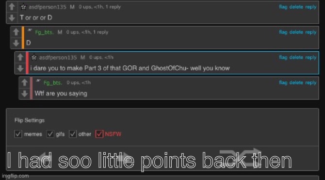 I had soo little points back then 🥺 | made w/ Imgflip meme maker
