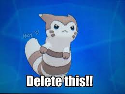 High Quality Furret delete this Blank Meme Template