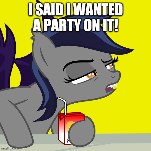 I SAID I WANTED A PARTY ON IT! | made w/ Imgflip meme maker