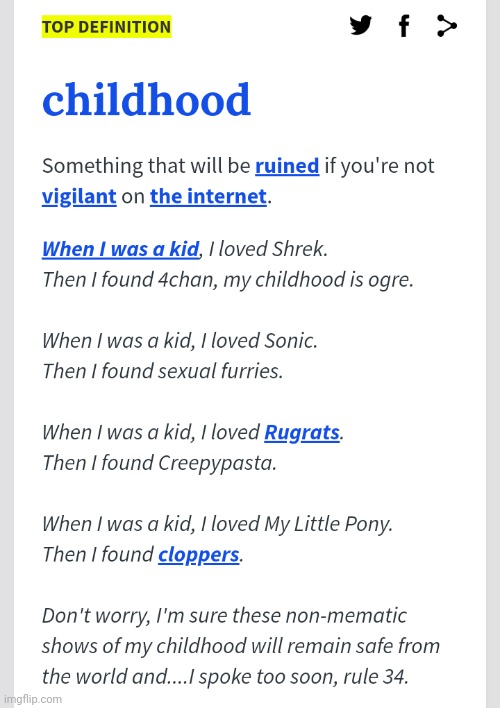 Yup. Mine was ruined by Google images | made w/ Imgflip meme maker