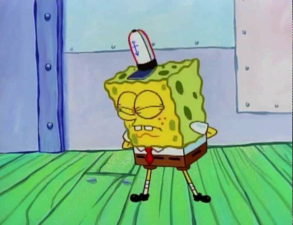 SpongeBob bowing Blank Meme Template