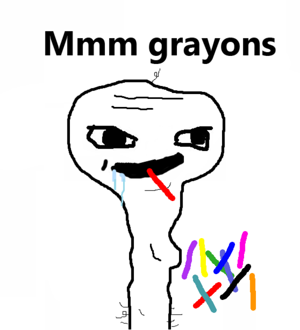 Mmm crayons Blank Meme Template