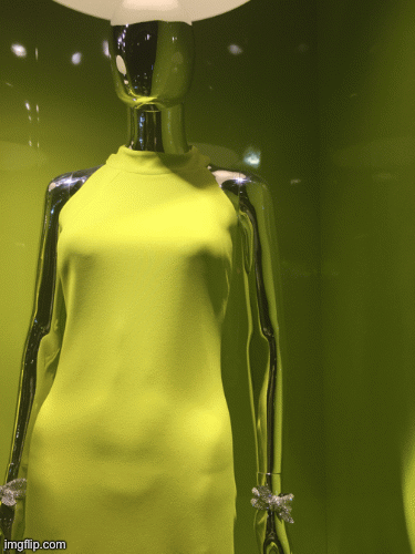 Hair Salon 2042 | image tagged in gifs,fashion,brandon maxwell,window design,saks fifth avenue,brian einersen | made w/ Imgflip images-to-gif maker