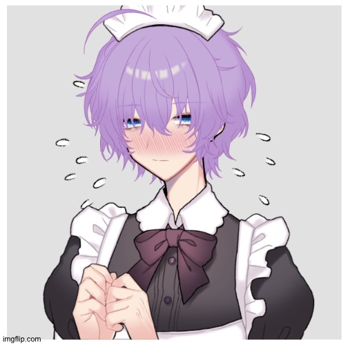 Don’t question me- but my mha oc Rei in a maid dress | made w/ Imgflip meme maker