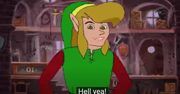 High Quality link hell yeah Blank Meme Template