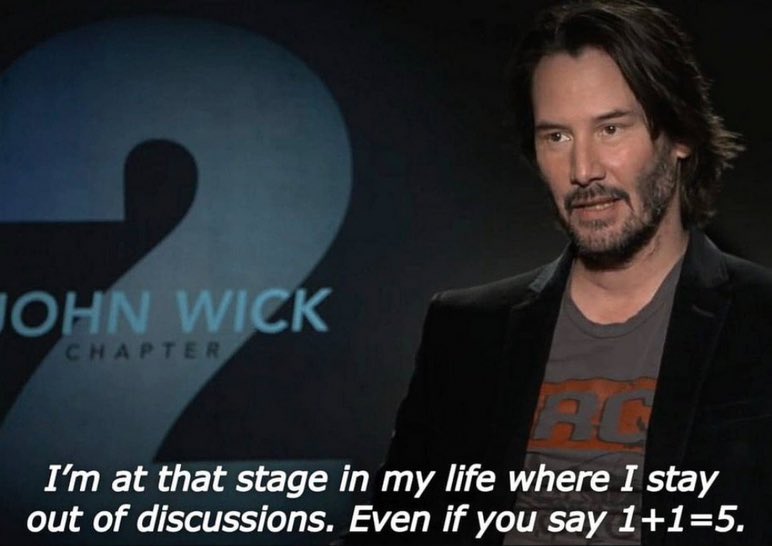 High Quality Keanu Reeves chill Blank Meme Template