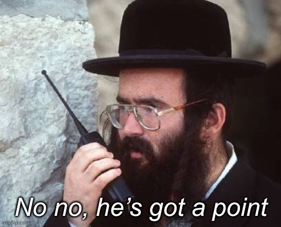 jew | No no, he’s got a point | image tagged in jew | made w/ Imgflip meme maker