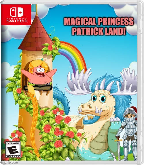 Best new switch game | image tagged in patrick star,best,fake,nintendo switch,video games | made w/ Imgflip meme maker