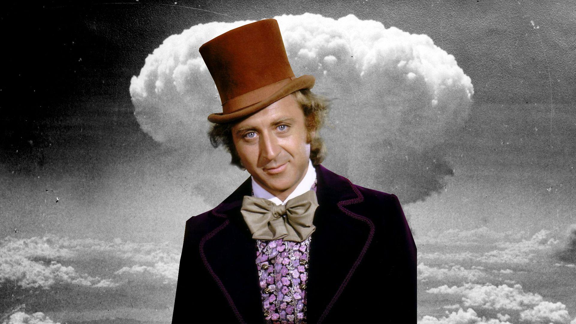 Willie Wonka Mushroom Cloud Blank Meme Template