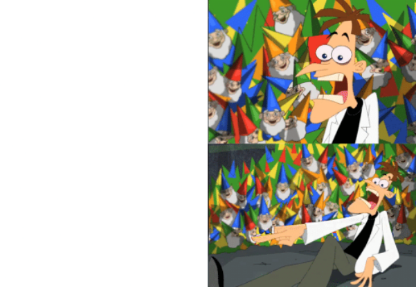 High Quality Dr. Doofenshmirtz Perry the Platypus Blank Meme Template