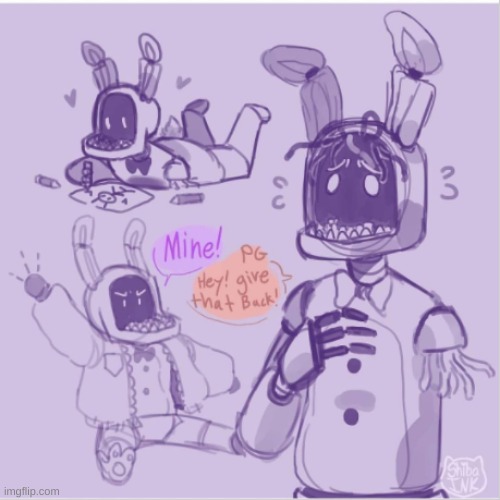 He's my cute lil' small bean! | image tagged in fnaf2 | made w/ Imgflip meme maker