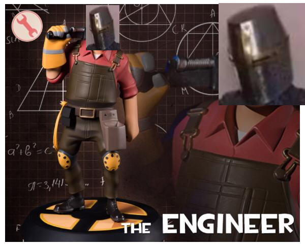 High Quality Crusader Engineer Blank Meme Template