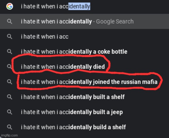 wHaT hApPeNeD fOr sOmEoNe tO aCcIdEnTaLlY jOiN tHe rUsSiAn mAfIa aNd DiE | made w/ Imgflip meme maker