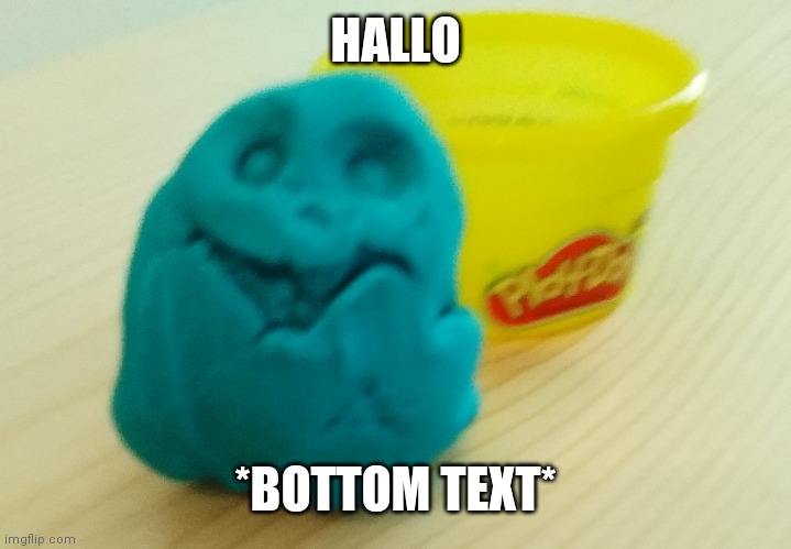 HALLO; *BOTTOM TEXT* | image tagged in bazooka's creation | made w/ Imgflip meme maker