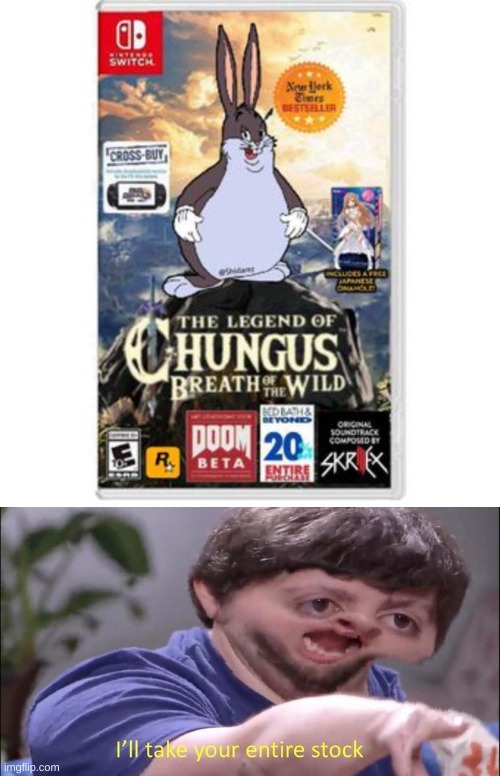 beeg chungus | image tagged in memes,funny,big chungus,shut up and take my money fry,jon tron ill take your entire stock | made w/ Imgflip meme maker