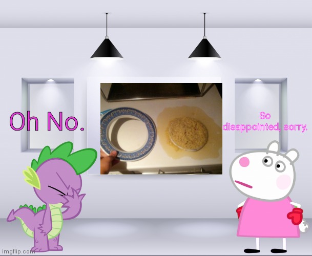 YHOJ Wall Shower (MLP and Peppa Pig Crossover) | Oh No. So disappointed, sorry. | image tagged in yhoj wall shower mlp and peppa pig crossover | made w/ Imgflip meme maker