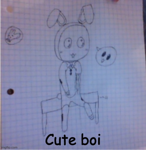 Finished Product! (not colored in) | Cute boi | image tagged in fnaf2 | made w/ Imgflip meme maker