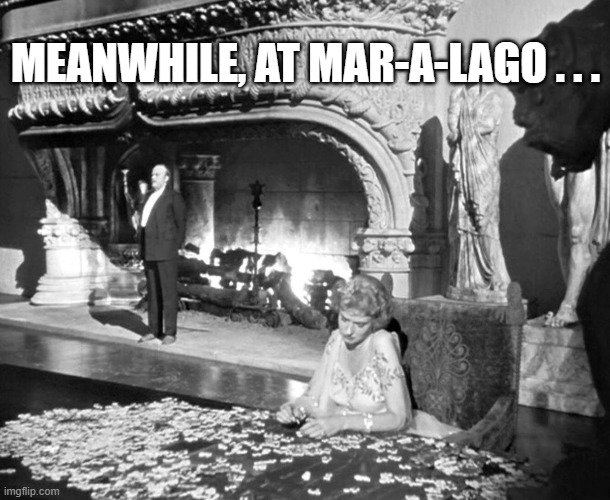 MEANWHILE, AT MAR-A-LAGO . . . | image tagged in trump | made w/ Imgflip meme maker
