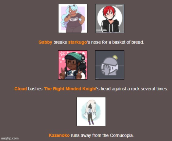 Bloodbath (3) | image tagged in hunger games | made w/ Imgflip meme maker