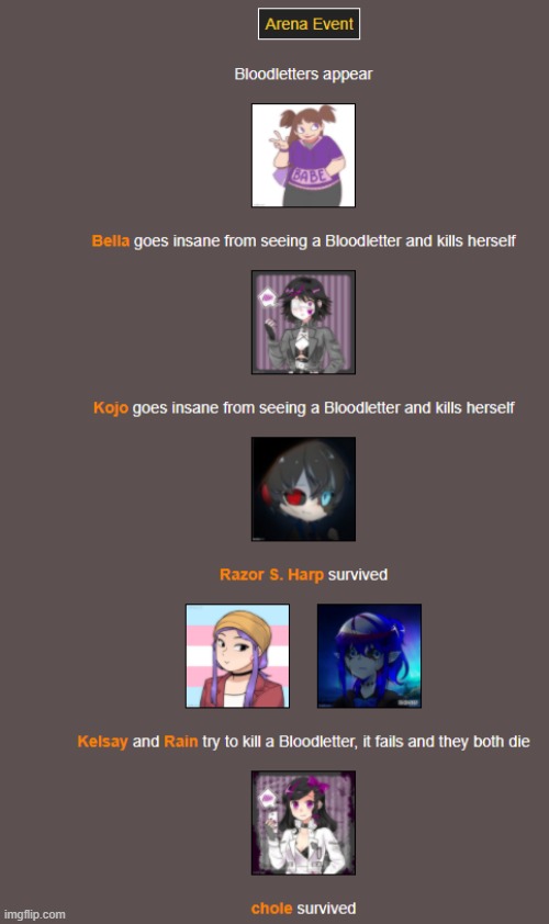 Day 1 (arena 1) | image tagged in hunger games | made w/ Imgflip meme maker