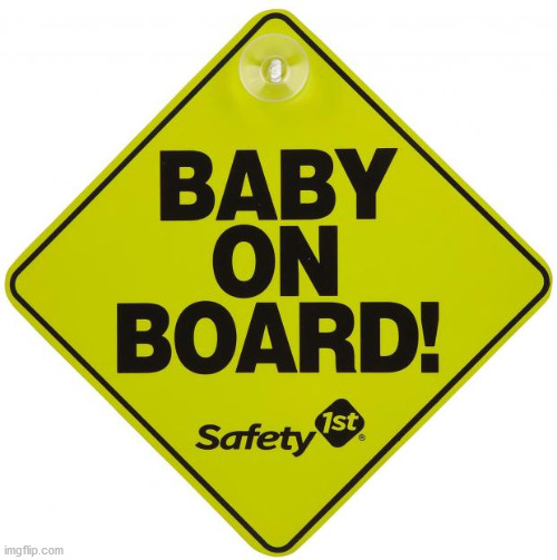 baby on board | image tagged in baby on board | made w/ Imgflip meme maker