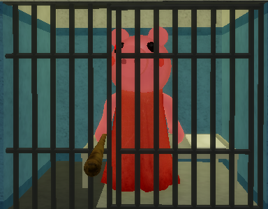 piggy in jail Blank Meme Template