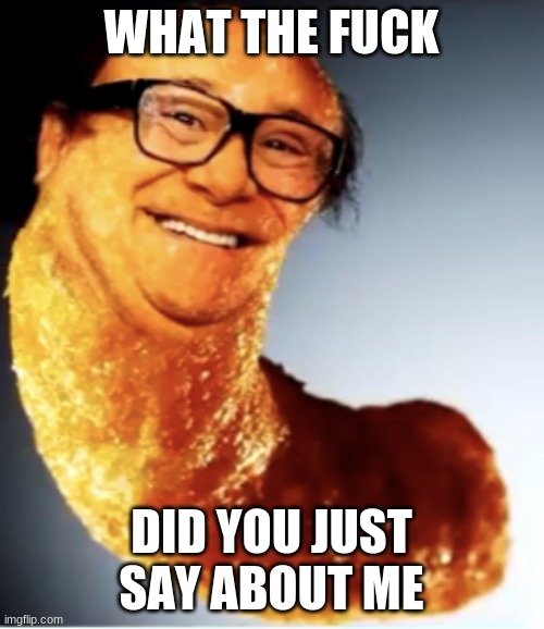 Danny da cheeto | WHAT THE FUCK DID YOU JUST SAY ABOUT ME | image tagged in danny da cheeto | made w/ Imgflip meme maker
