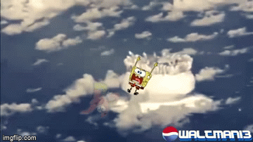 Patrick Explodes The Explosion blew Spongebob and Patrick straight to the camera! - Imgflip
