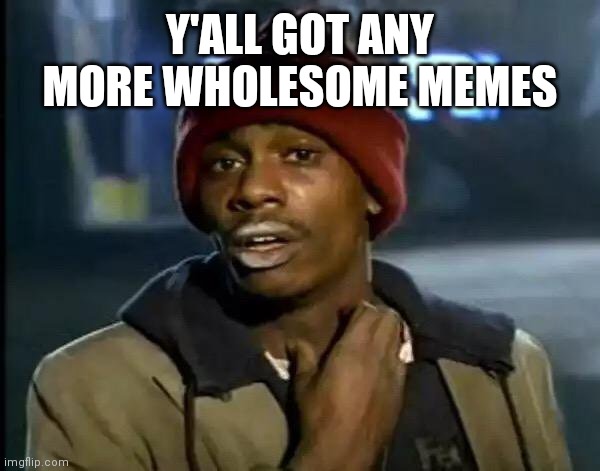 Y'all Got Any More Of That Meme | Y'ALL GOT ANY MORE WHOLESOME MEMES | image tagged in memes,y'all got any more of that | made w/ Imgflip meme maker