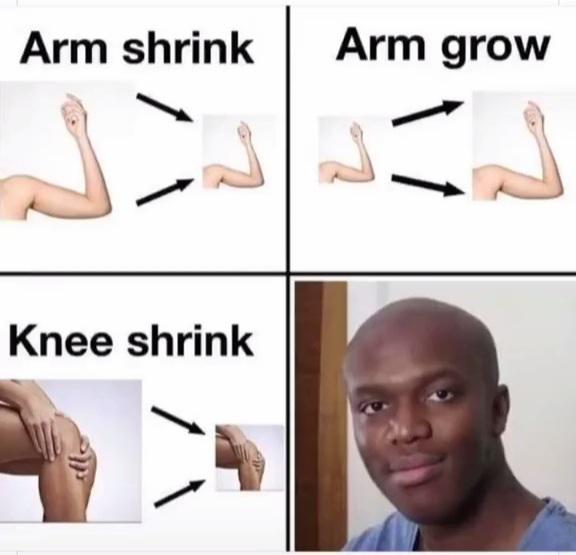 High Quality Actual Knee grow Blank Meme Template
