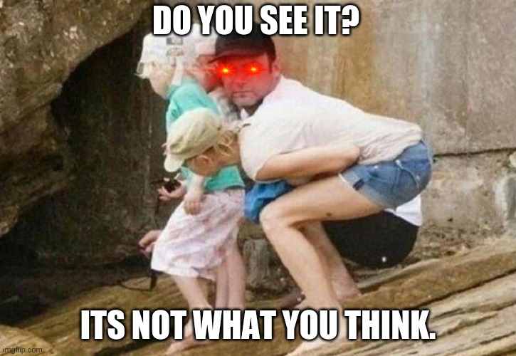DO YOU SEE IT? ITS NOT WHAT YOU THINK. | image tagged in somethings wrong,illusion | made w/ Imgflip meme maker