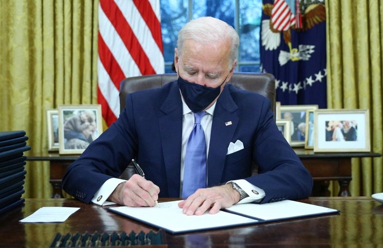 Biden Executive Orders Blank Meme Template
