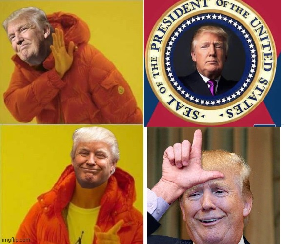 Trump Drakeposting | image tagged in trump drakeposting | made w/ Imgflip meme maker