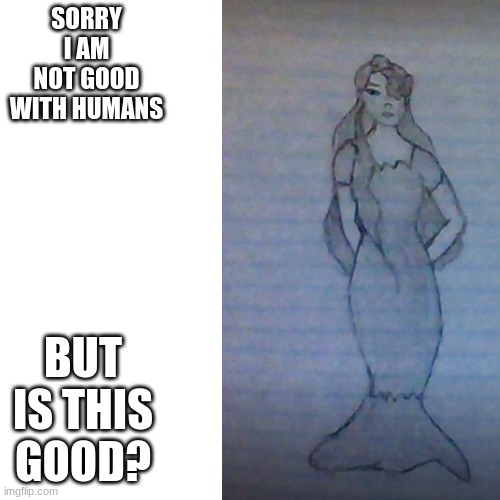 SORRY I AM NOT GOOD WITH HUMANS BUT IS THIS GOOD? | made w/ Imgflip meme maker