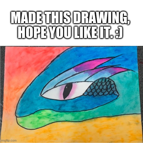 Made this drawing, hope you like it. | MADE THIS DRAWING, HOPE YOU LIKE IT. :) | image tagged in drawing,dragon,art | made w/ Imgflip meme maker