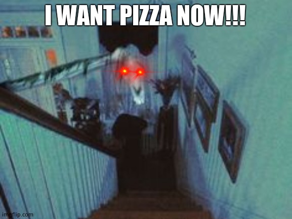 Long Horse | I WANT PIZZA NOW!!! | image tagged in long horse | made w/ Imgflip meme maker