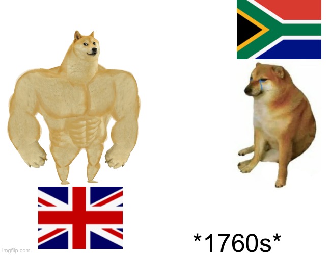 Buff Doge vs. Cheems Meme | *1760s* | image tagged in memes,buff doge vs cheems | made w/ Imgflip meme maker