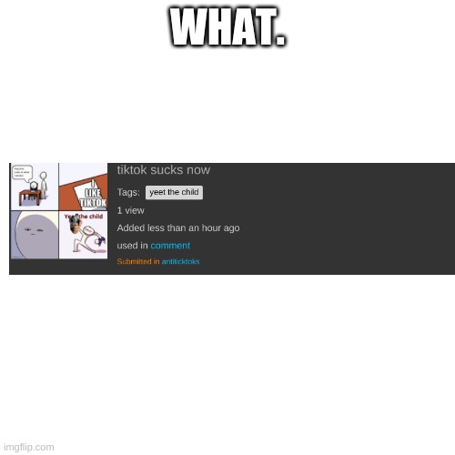 Blank Transparent Square | WHAT. | image tagged in memes,blank transparent square | made w/ Imgflip meme maker